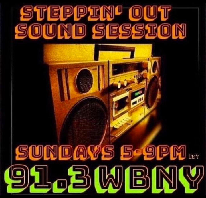 Steppin out sound session sundays 5-9pm logo 